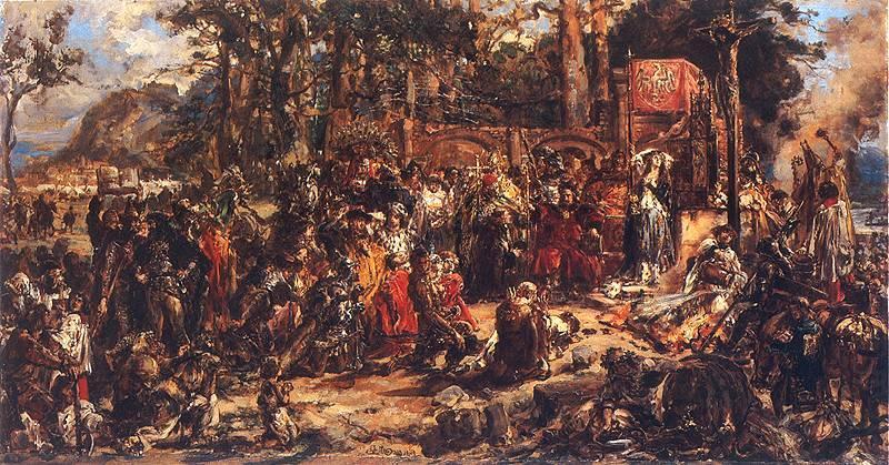 Jan Matejko Chrzest Litwy oil painting picture